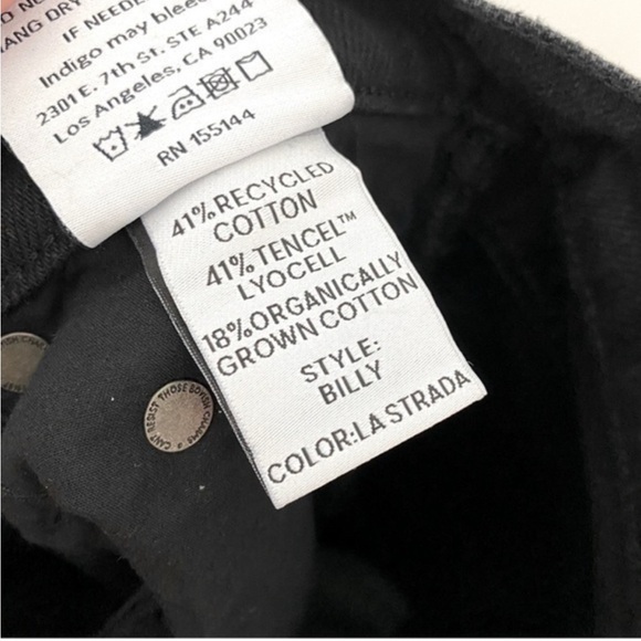 Boyish Jeans NWT 25 Billy Jeans La Strada Black‎ Rigid Skinny Button Fly - Picture 3 of 6